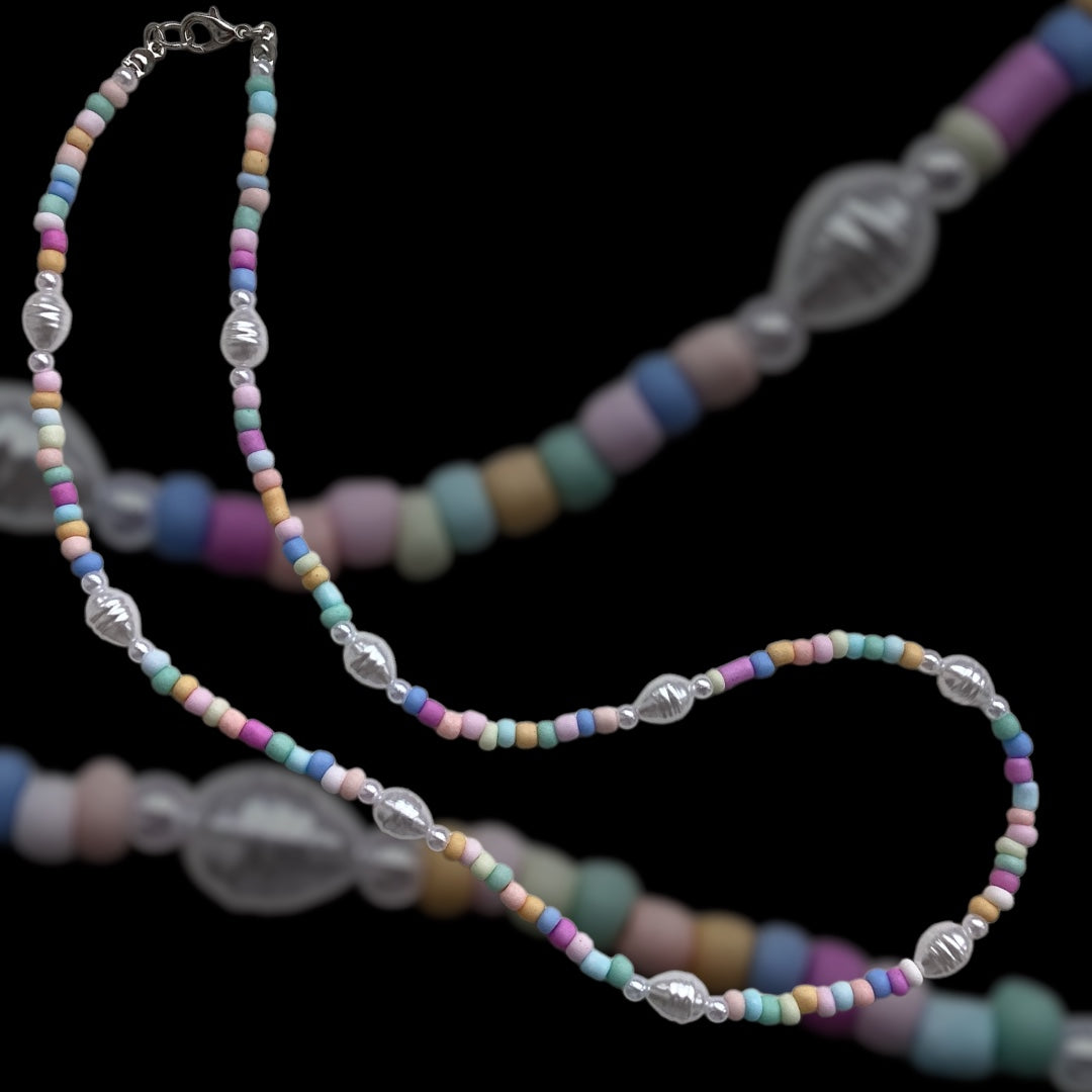 Frosted Shades Beaded Necklace