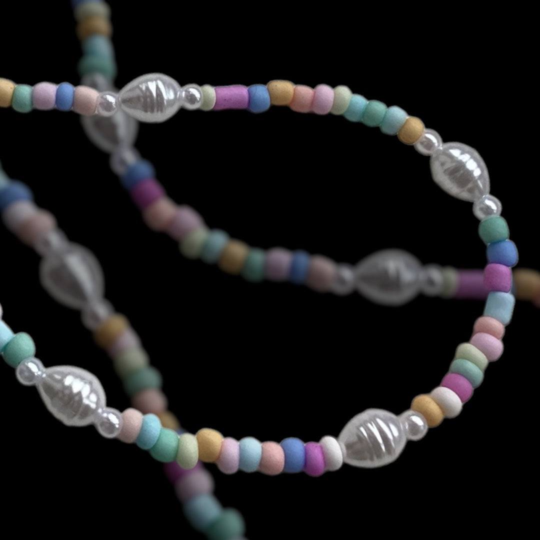 Frosted Shades Beaded Necklace