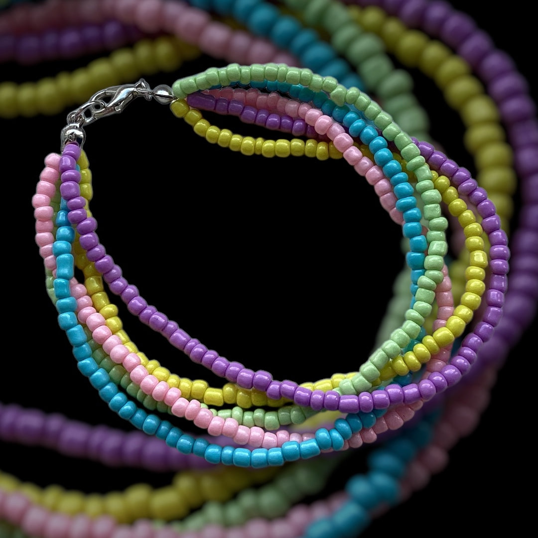 Pastel Dreams Multi-strand Bracelet