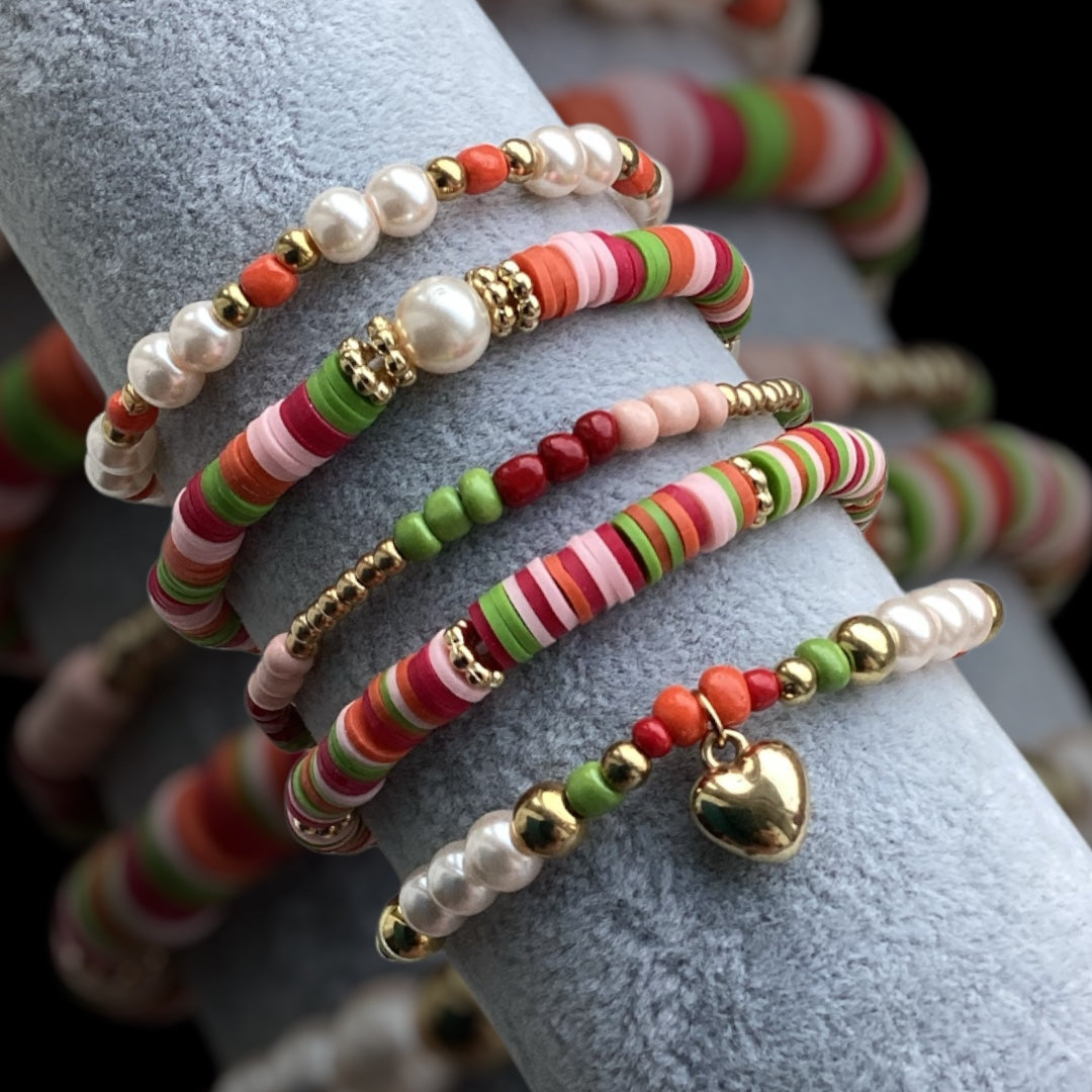 Tropical Harmony - Set of 5 Bracelet Stack