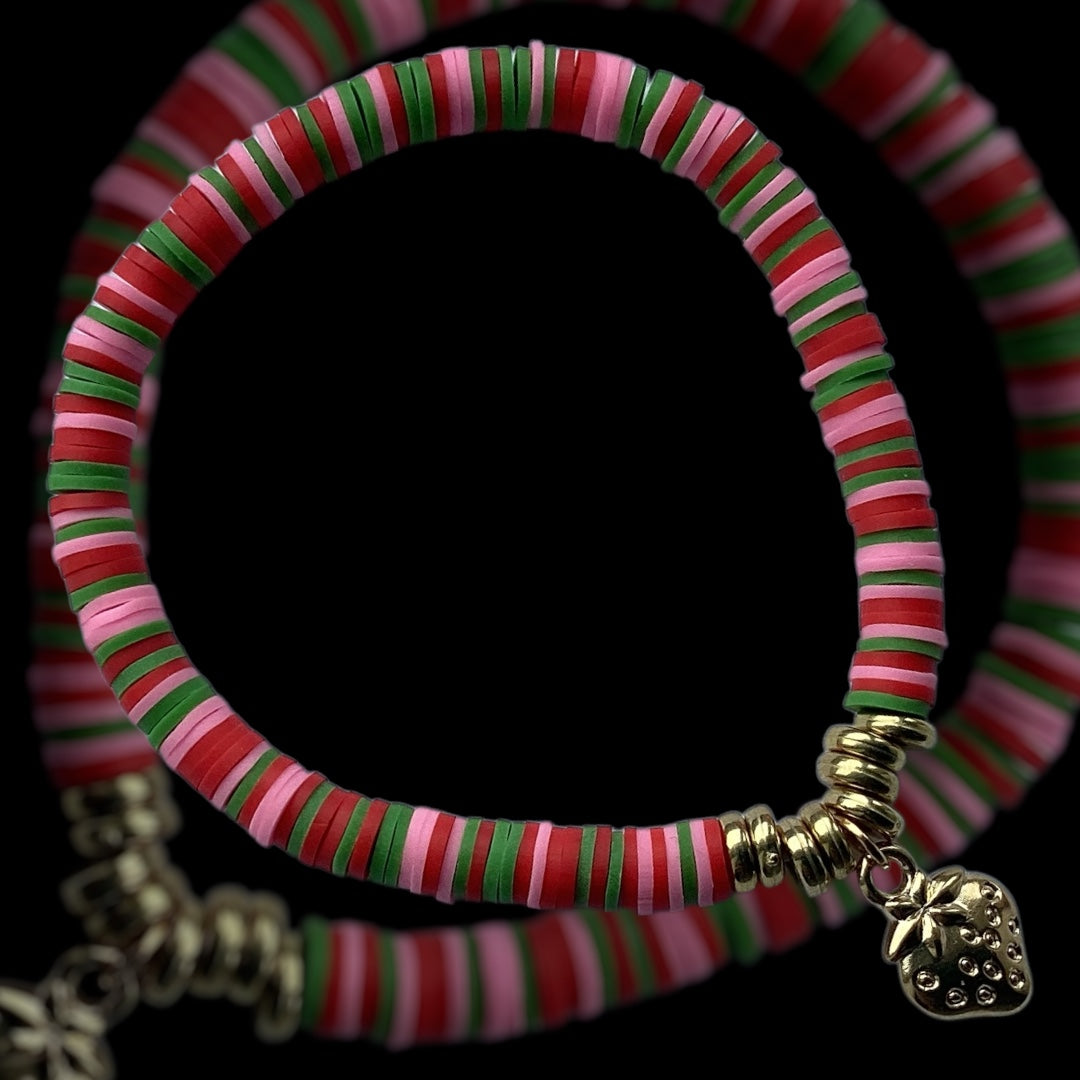 Strawberry Gold Shine - Single Bracelet