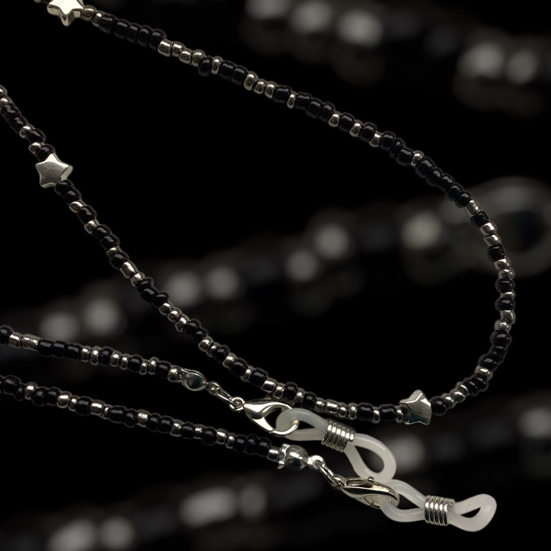 Silver Starry Night Glasses Chain