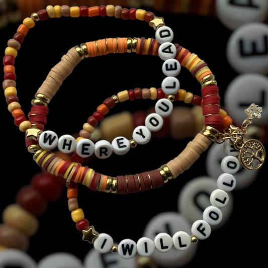 Where You Lead - Set of 3 Bracelet Stack