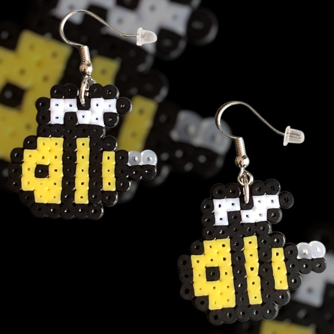 Buzy Bee – Fuse Bead Earrings