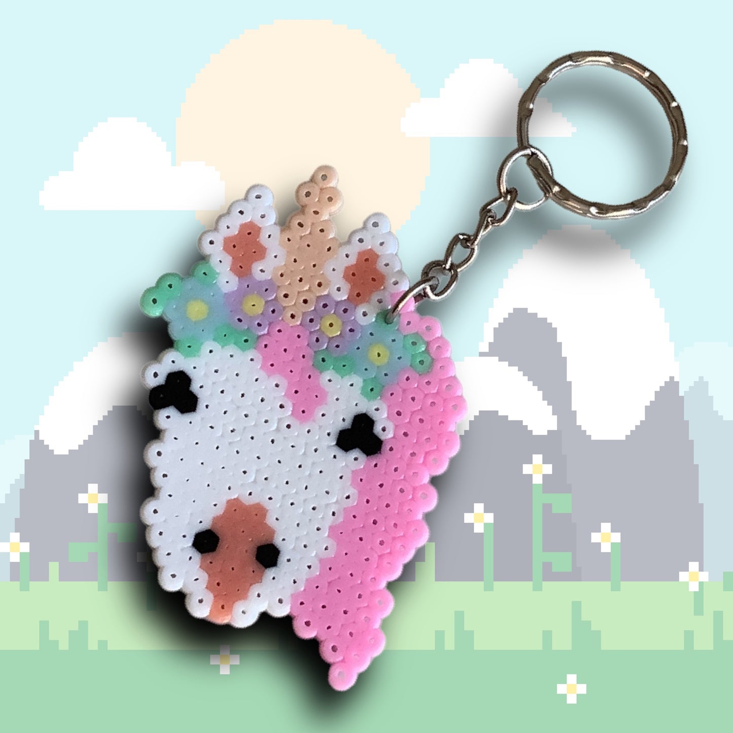 PIXEL UNICORN KEYCHAIN