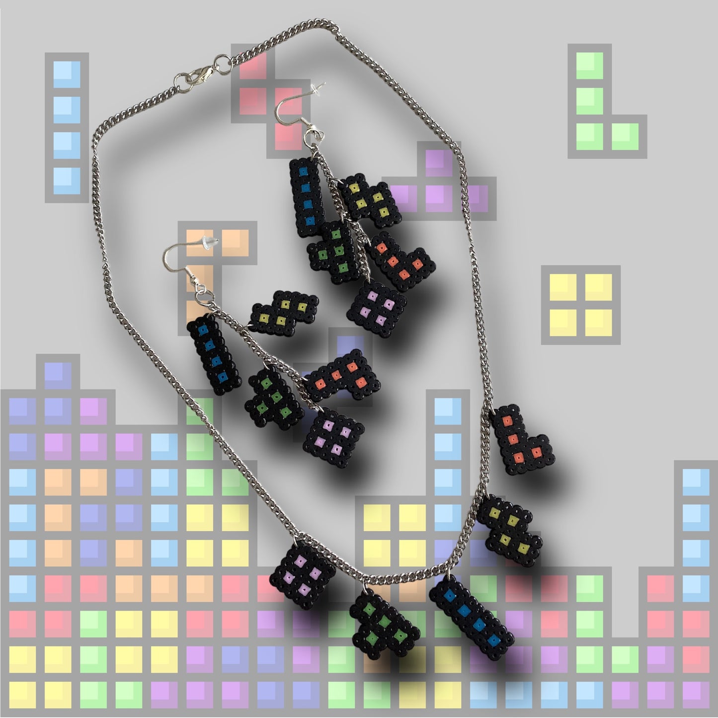 PIXEL GAME SHAPE EARRINGS