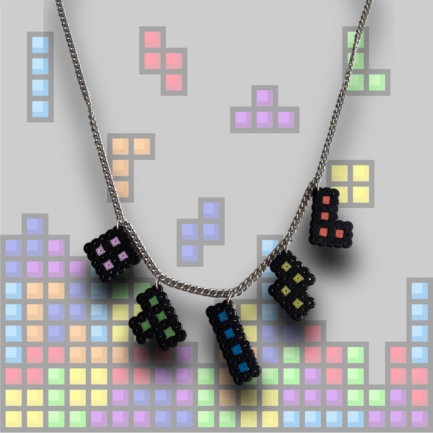 PIXEL GAME SHAPE NECKLACE