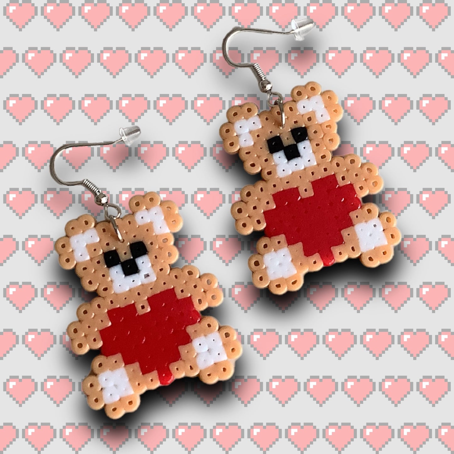 PIXEL TEDDY EARRINGS