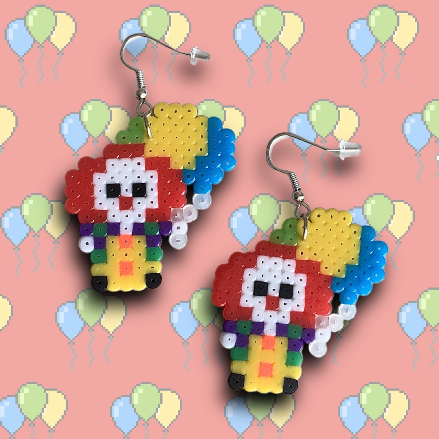 PIXEL CLOWN EARRINGS