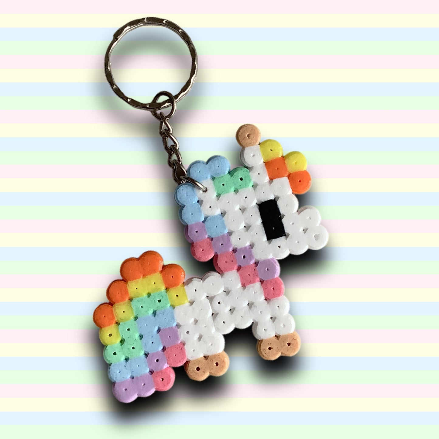 PIXEL CHUNKY UNICORN KEYCHAIN