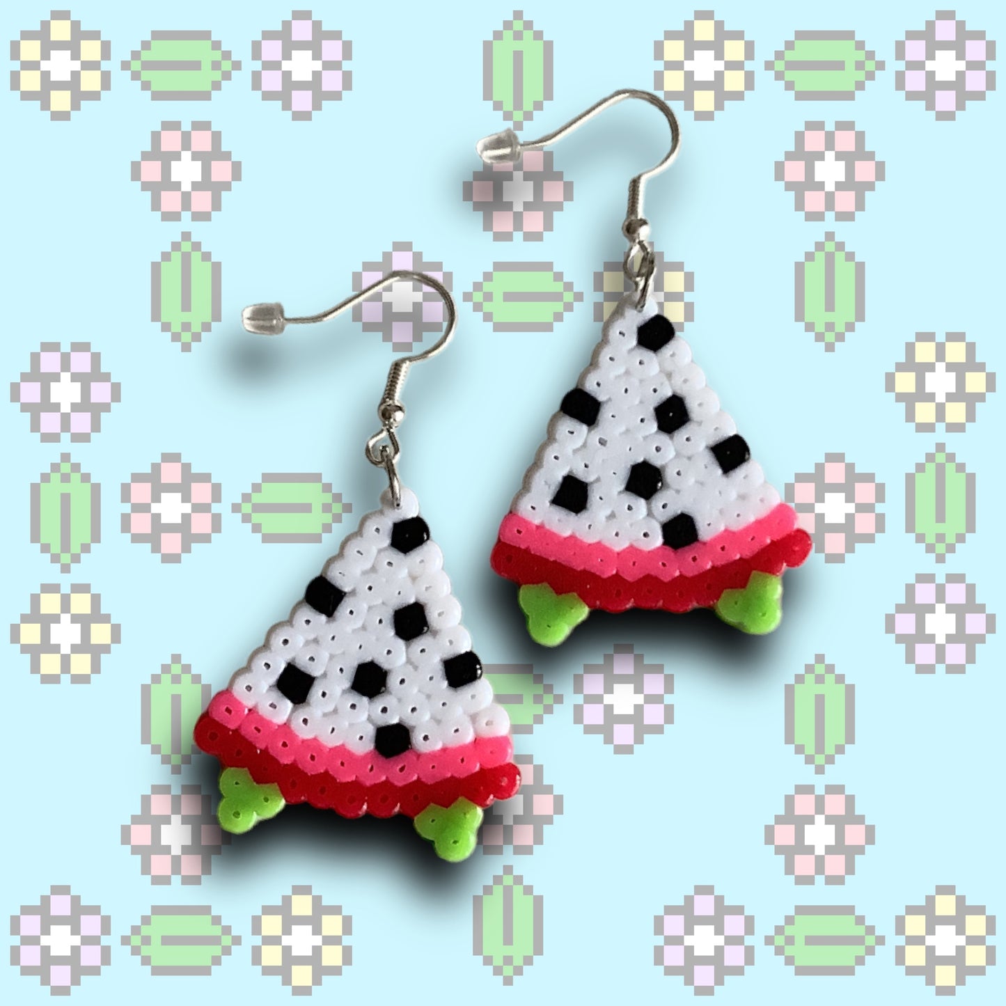 PIXEL DRAGON FRUIT EARRINGS