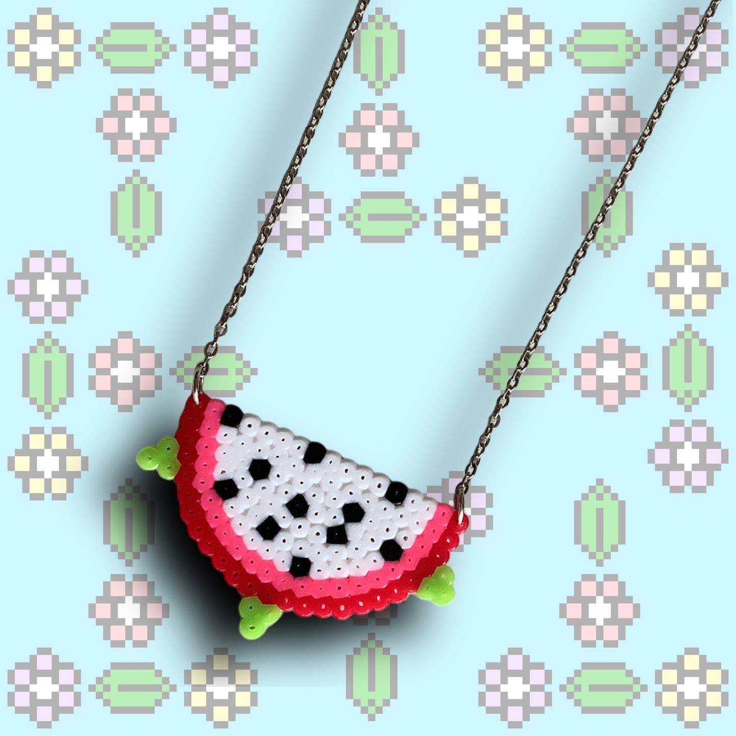 PIXEL DRAGON FRUIT NECKLACE