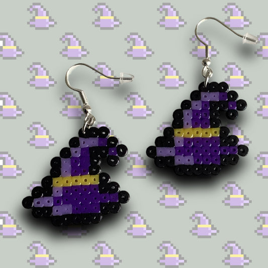 PIXEL WITCHES HAT EARRINGS