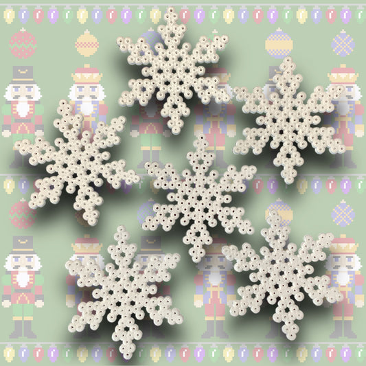 PIXEL SNOWFLAKES DECORATIONS-SMALL