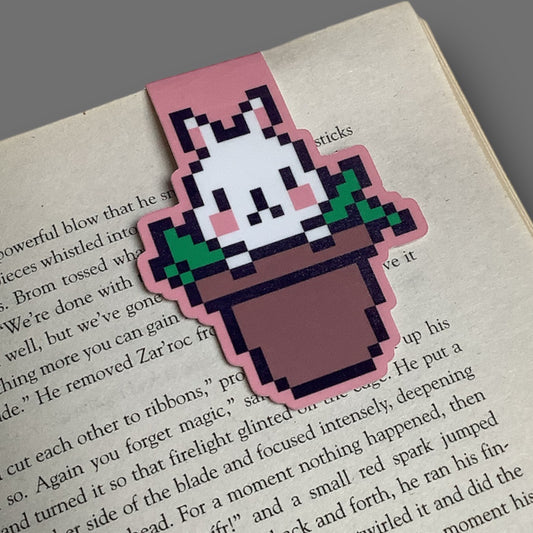 PIXEL MAGNETIC BOOKMARK - POTTED BUN