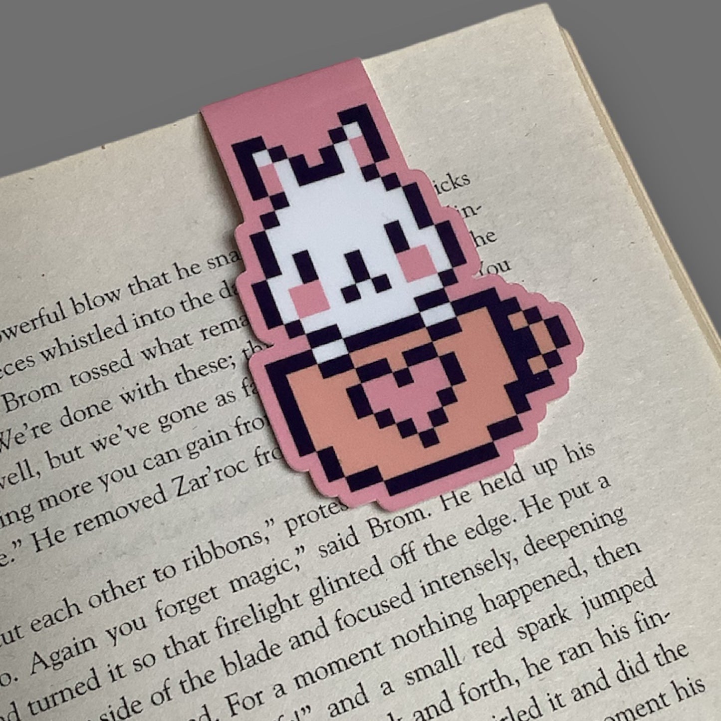 PIXEL MAGNETIC BOOKMARK - YOU’RE MY CUP OF TEA BUN