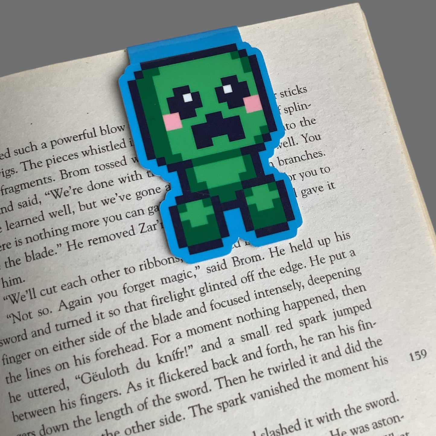 PIXEL MAGNETIC BOOKMARK - CREEPER