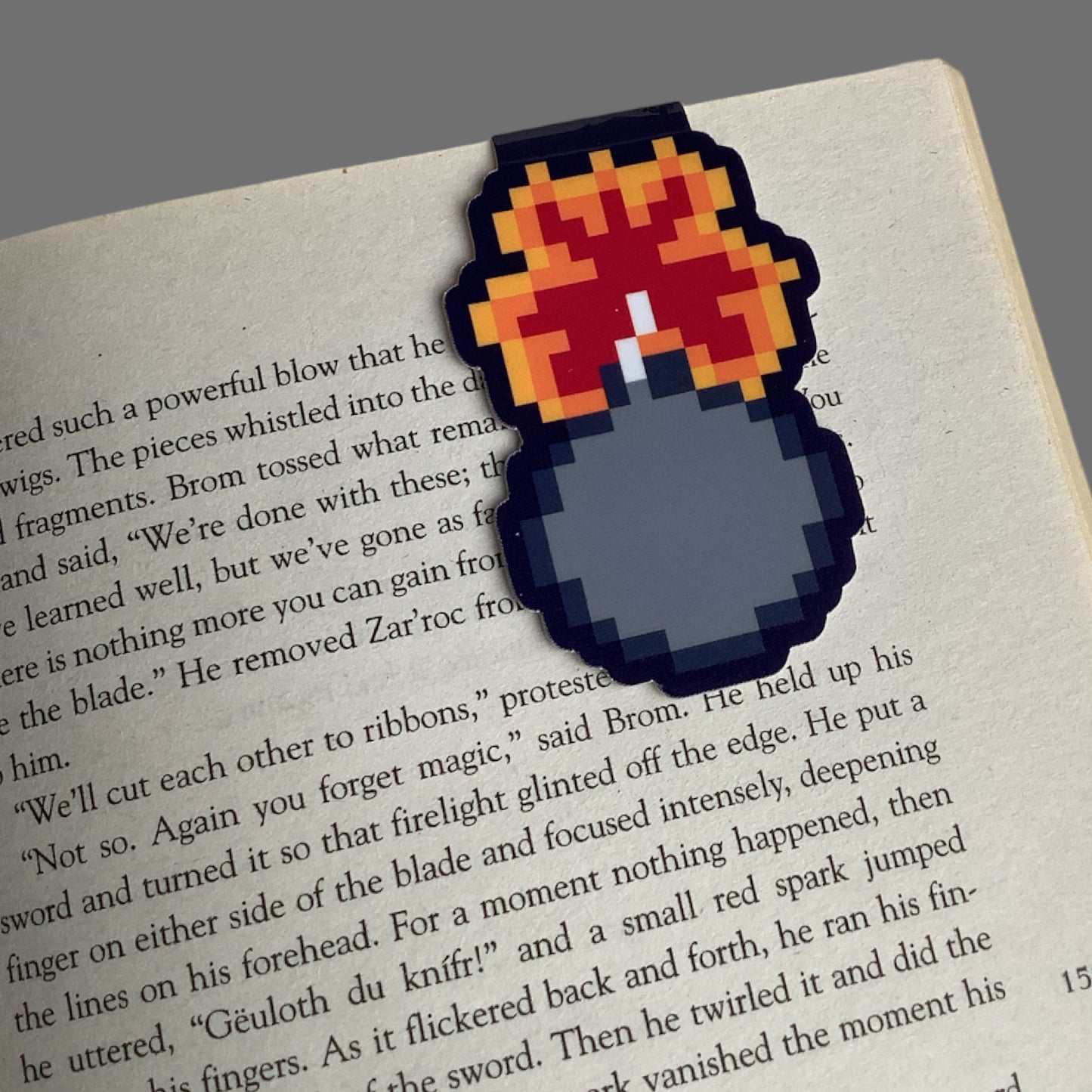 PIXEL MAGNETIC BOOKMARK - BOMB