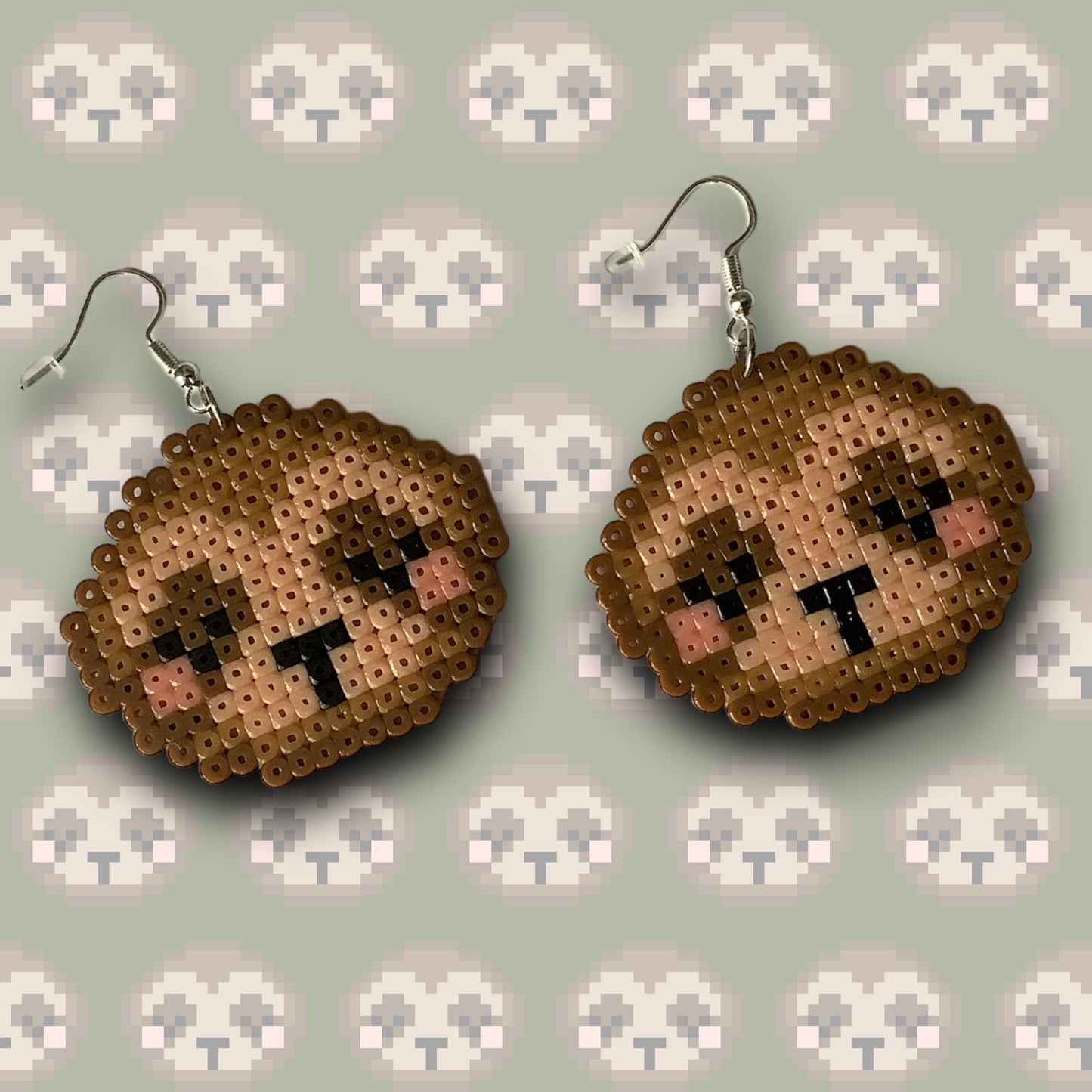 PIXEL SLOTH EARRINGS