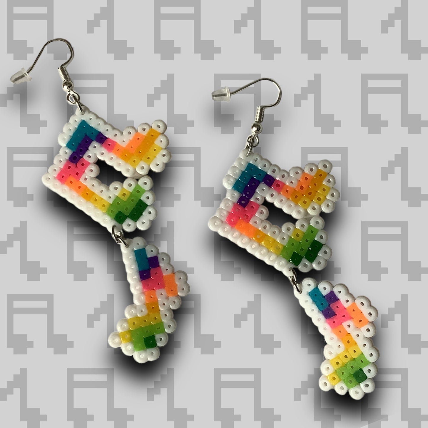 PIXEL MUSIC DROP EARRINGS