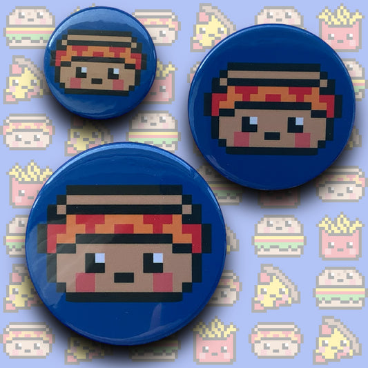 PIXEL BADGES - KAWAII FAST FOOD HOTDOG