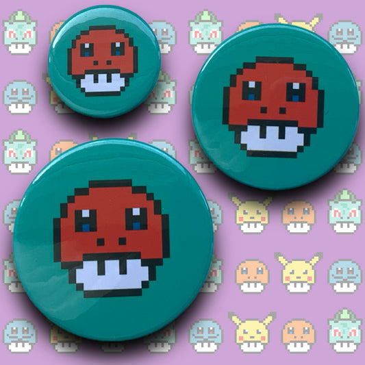 PIXEL BADGES - POKE HAT CHAR