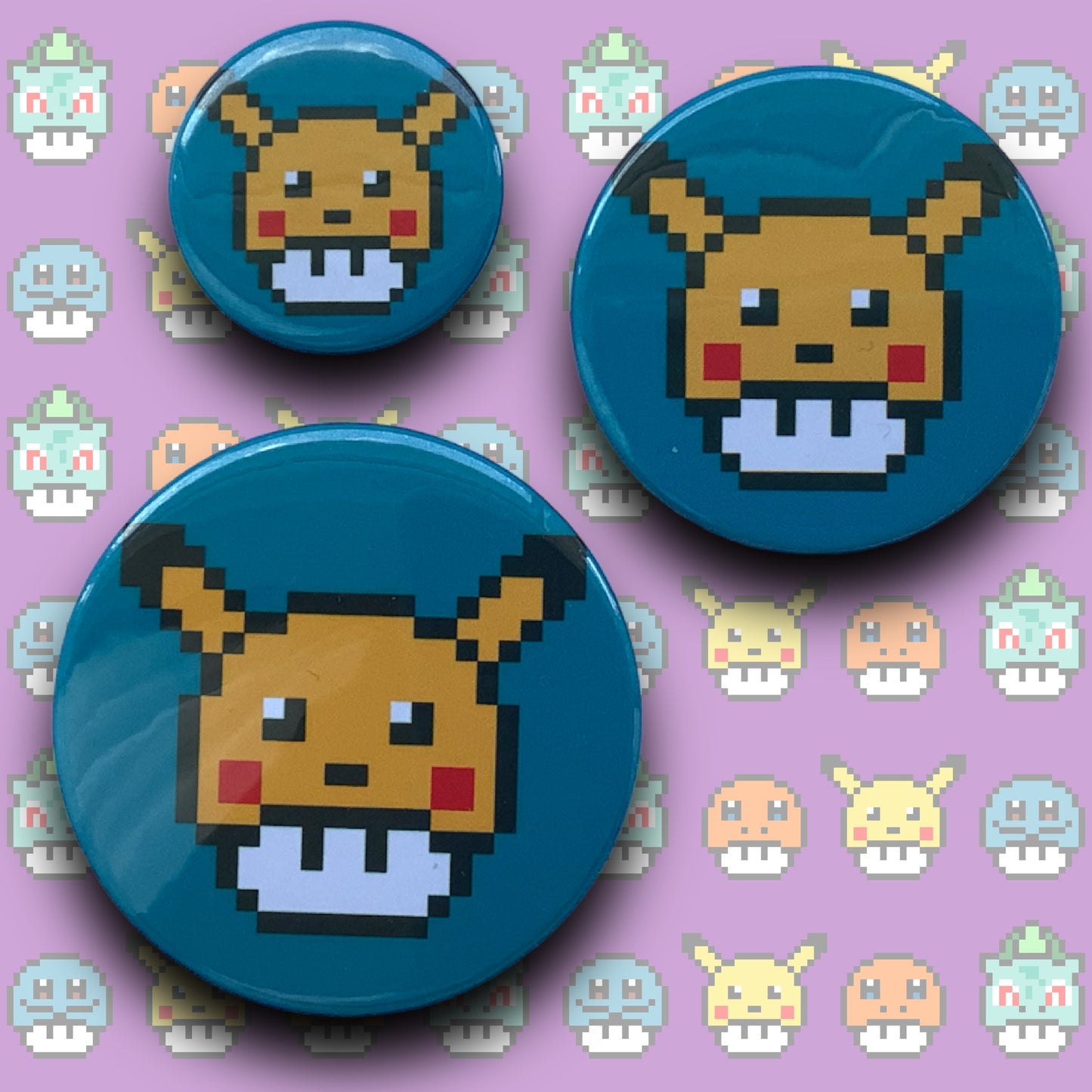 PIXEL BADGES - POKE HAT PIKA