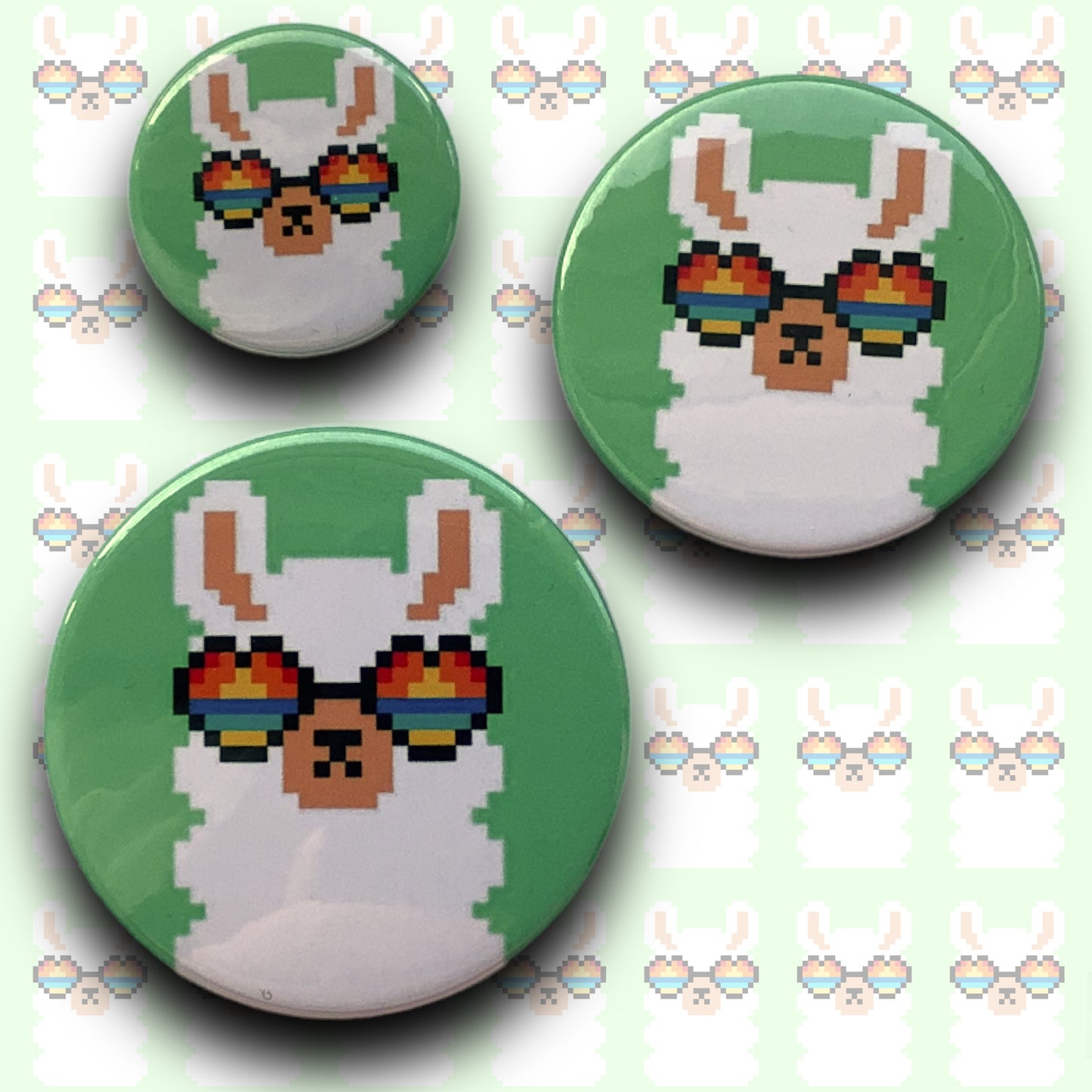 PIXEL BADGES - NO DRAMA LLAMA