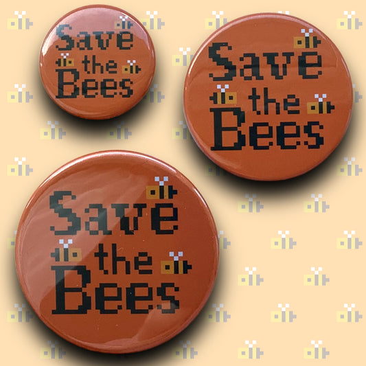 PIXEL BADGES - SAVE THE BEES