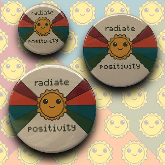 PIXEL BADGES - RADIATE POSITIVITY