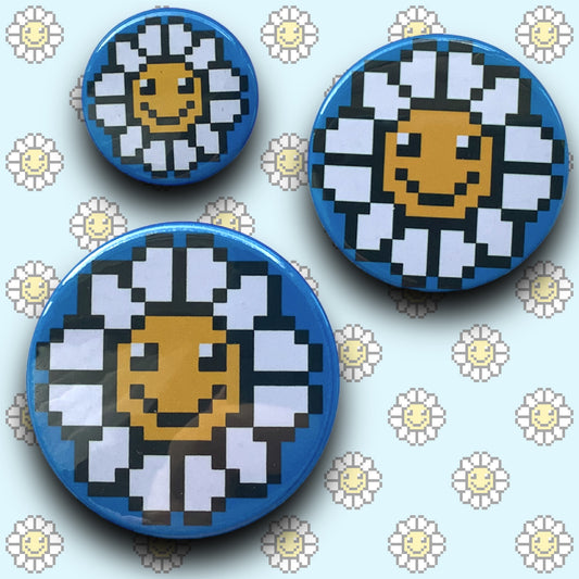 PIXEL BADGES - DAISY FACE