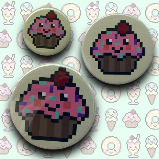 PIXEL BADGES - KAWAII SWEET TREATS MUFFIN