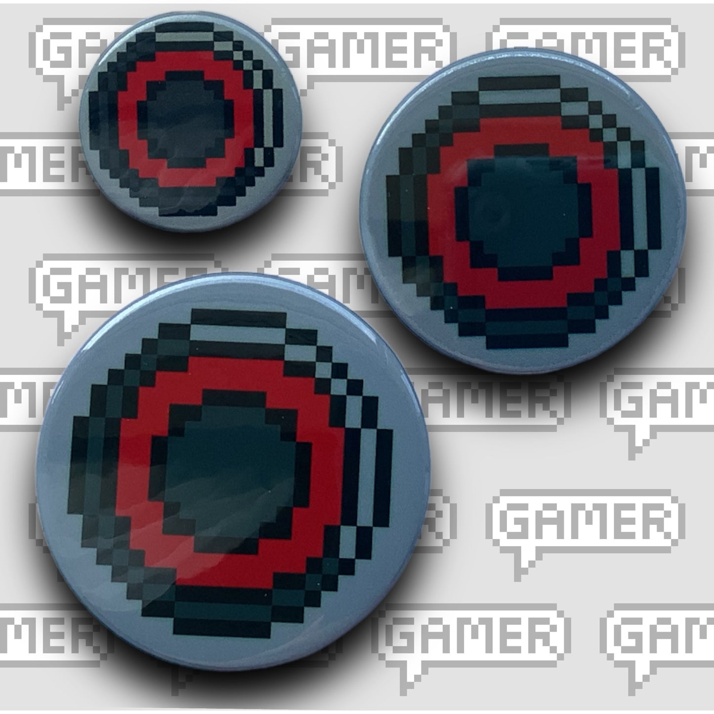 PIXEL BADGES - SET GAMER BUTTONS