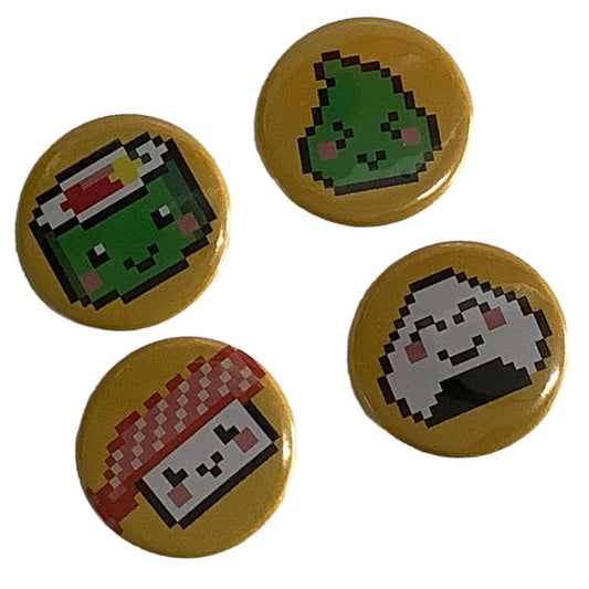 sushi badge set