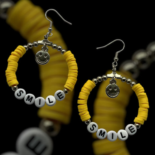 SMILE HOOP EARRINGS