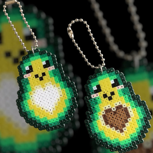 PIXEL DUO AVOCADO KEYCHAINS