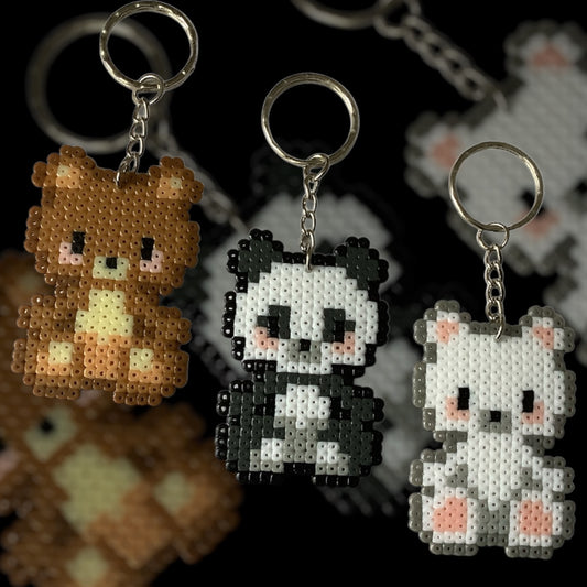 PIXEL "WE THREE BEARS" KEYCHAIN