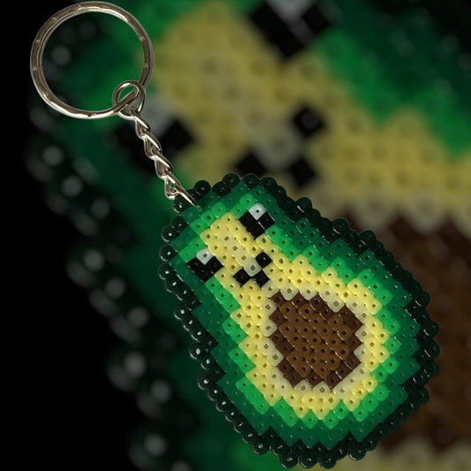 PIXEL AVOCADO KEYCHAIN