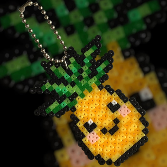 PIXEL PINEAPPLE KEYCHAIN