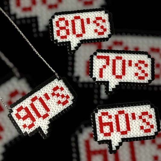 PIXEL DECADE SPEECH BUBBLE NECKLACE