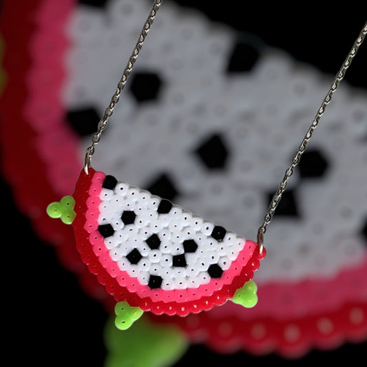 PIXEL DRAGON FRUIT NECKLACE