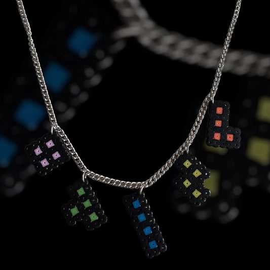 PIXEL GAME SHAPE NECKLACE