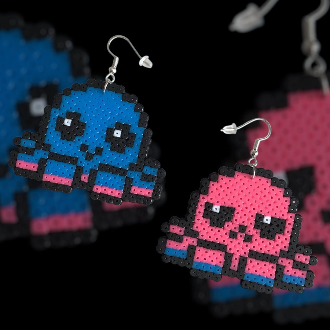 PIXEL OCTOPUS EARRINGS