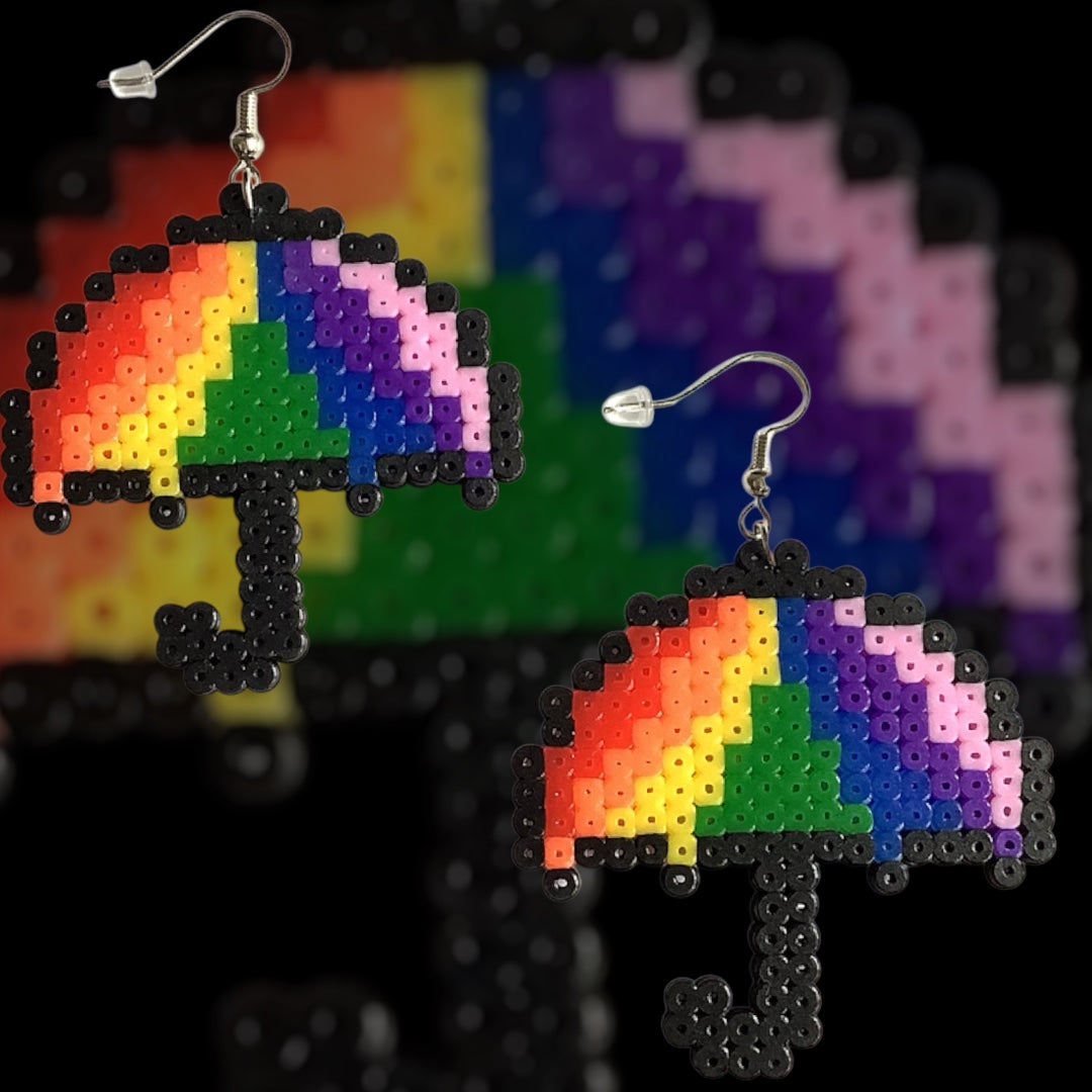 PIXEL UMBRELLA EARRINGS