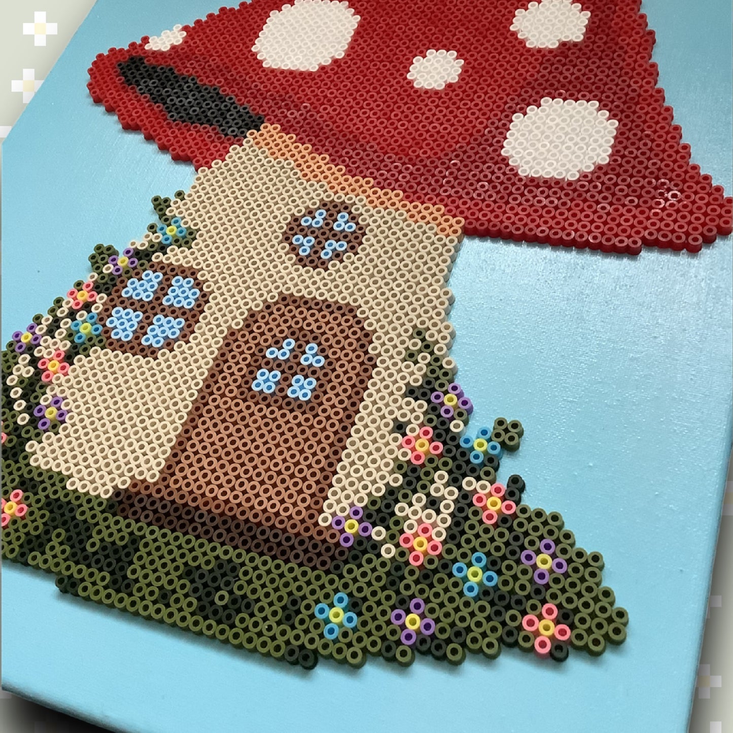 PIXEL CANVAS : FLORAL MUSHROOM HOUSE