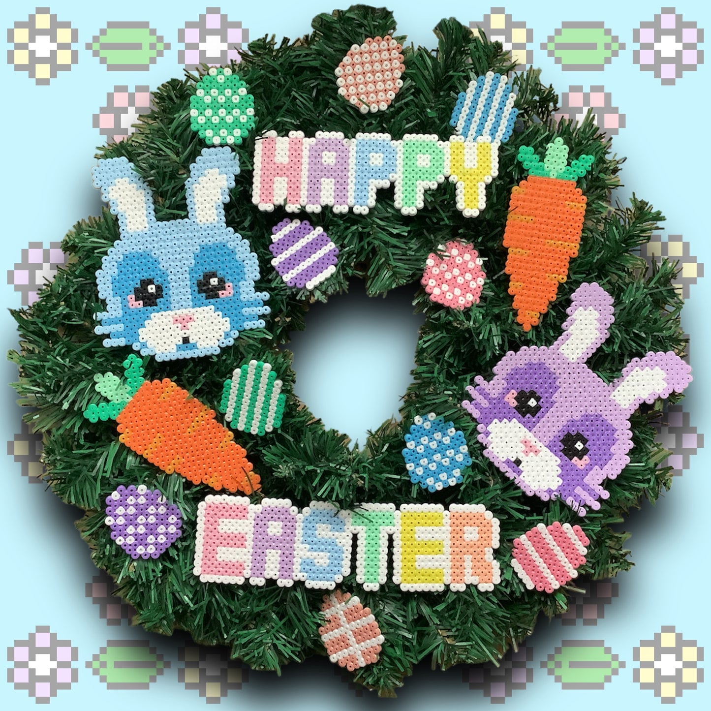 PIXEL EASTER WREATH