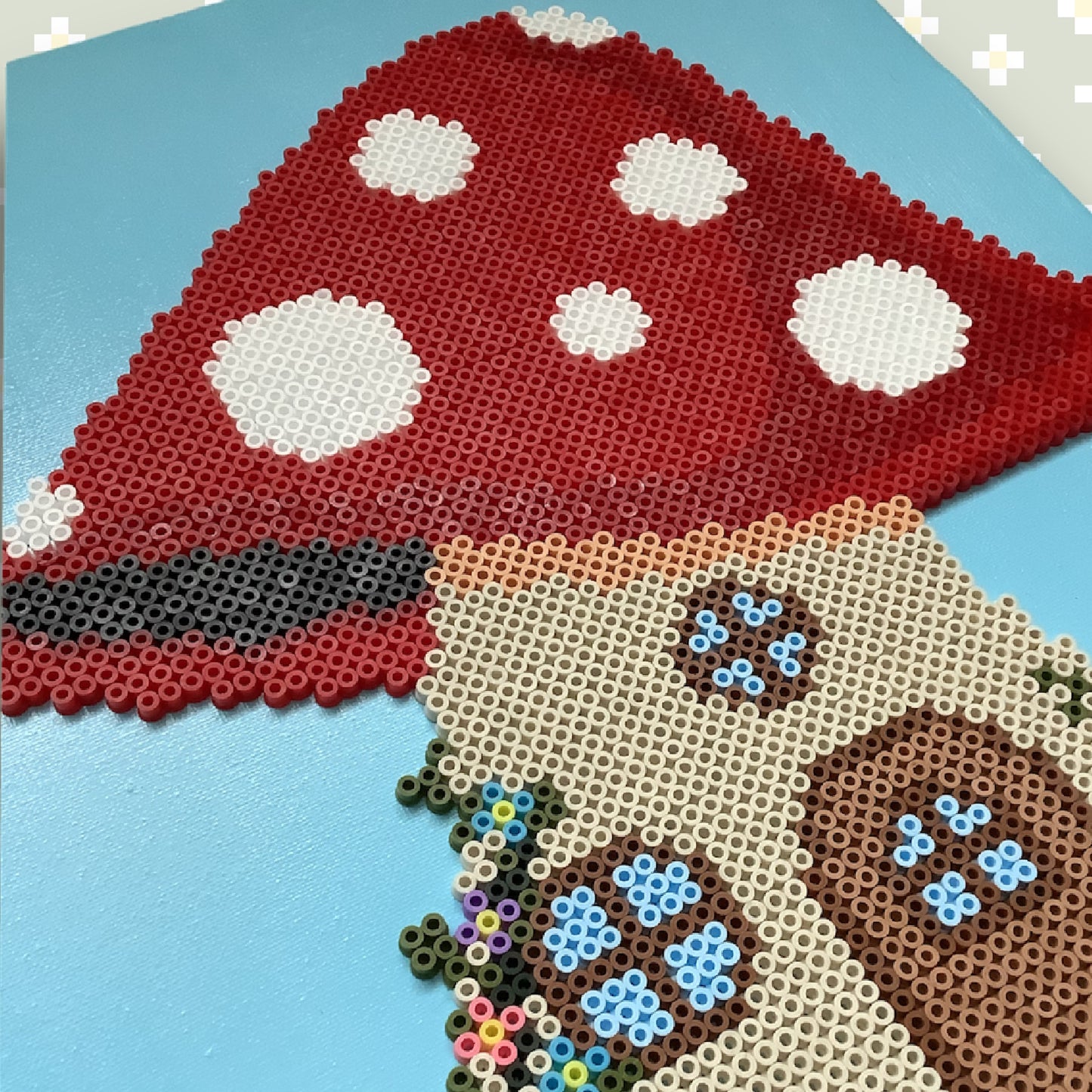 PIXEL CANVAS : FLORAL MUSHROOM HOUSE