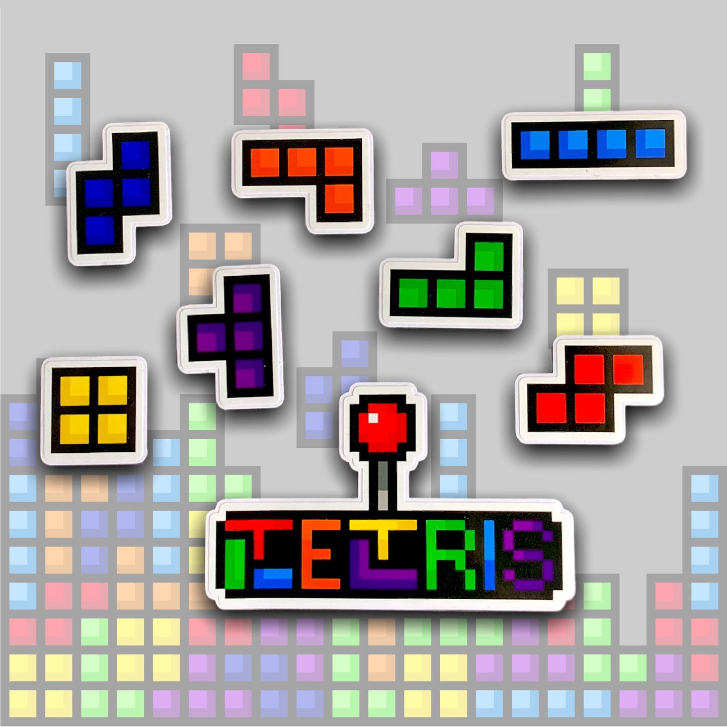 PIXEL TETRIS STICKER PACK