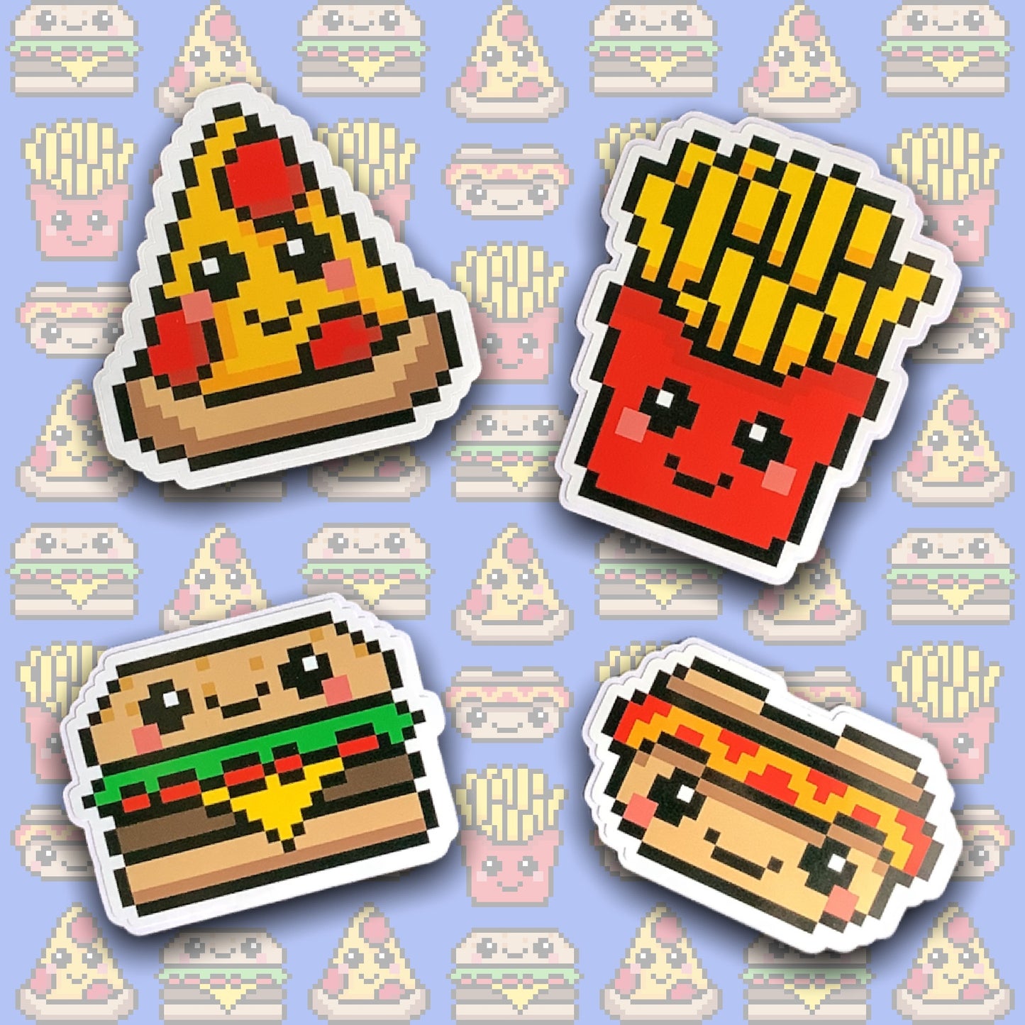 PIXEL KAWAII FAST FOOD STICKER PACK