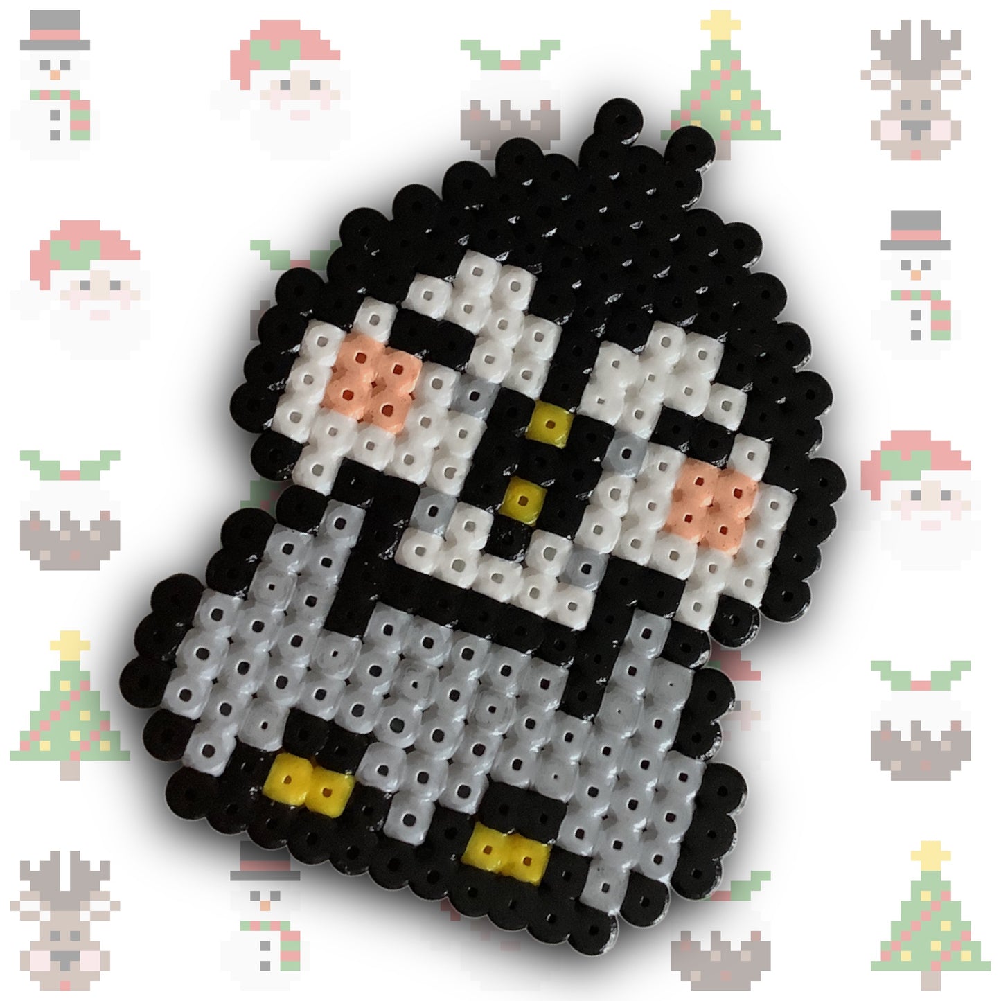 PIXEL CHRISTMAS PENGUIN DECORATION